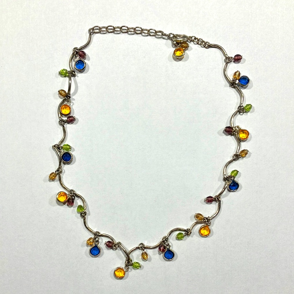 Multi-color Antique Beaded Necklace